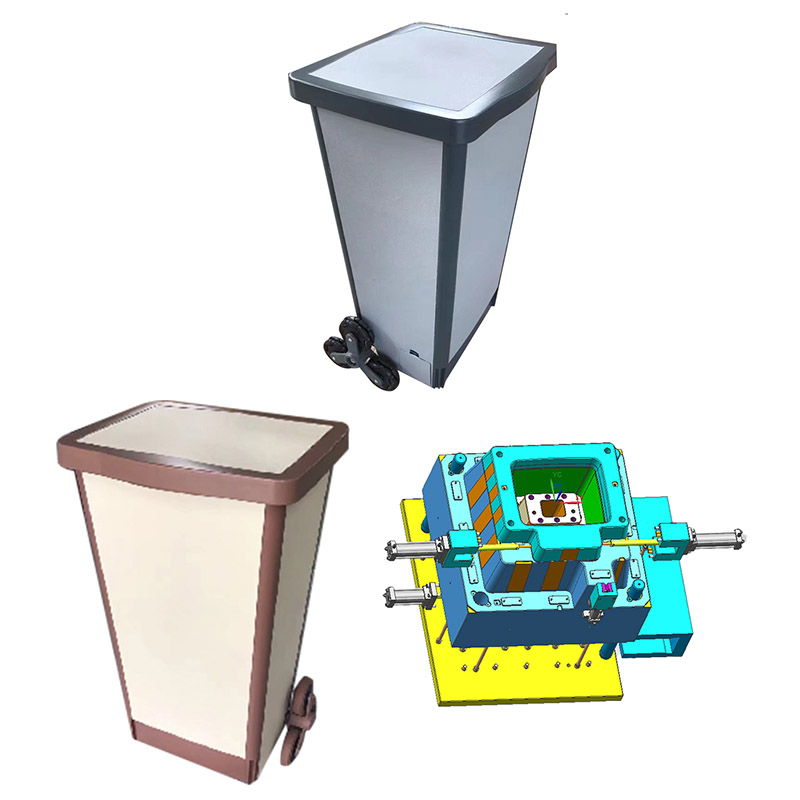 Wheel Dustbin Mold