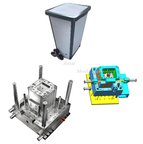 Plastic Wheeled Garbage Bin Mould