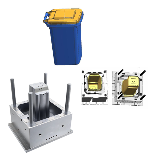 120L Outdoor Dustbin Mould