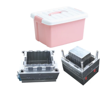 portable plastic box crate mould parts storage plastic box injection mould
