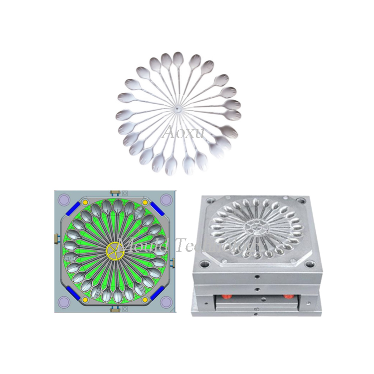 Plastic Spoon Mould Used For Eating Pudding